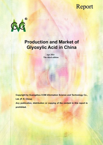 Production & Market of Glyoxylic Acid in China